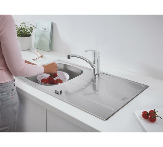 Набор: смеситель, мойка Grohe Eurosmart K200 31565SD1