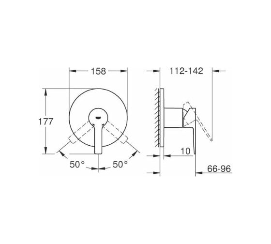 Смеситель GROHE Lineare New матовый графит 24063AL1