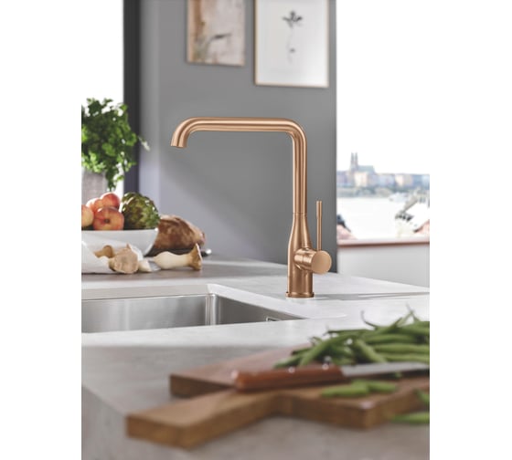 Смеситель для мойки GROHE Essence New выдвижной излив 30270DL0