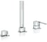 Смеситель для ванны на 3 отверстия Grohe Plus 23845003 1