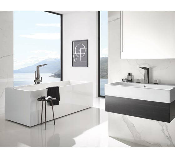 Смеситель для раковины GROHE Allure Brilliant на 3 отверстия, высокий излив 20344A00