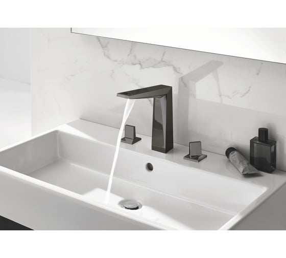Смеситель для раковины GROHE Allure Brilliant на 3 отверстия, высокий излив 20344A00