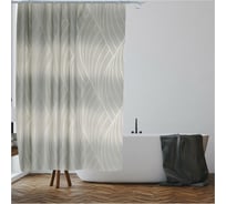 Штора для ванной комнаты PERFECTO LINEA Secret 180x180 см, с кольцами, жемчужная 36-118006