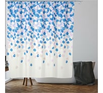 Штора для ванной комнаты PERFECTO LINEA Secret 180x180 см, с кольцами, лепестки 36-118008