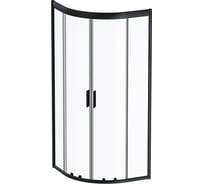 Душевое ограждение AM.PM Gem 1/4 Rond, 80x80, стекло прозрачное, профиль черный матовый, без поддона W90G-401-080BT