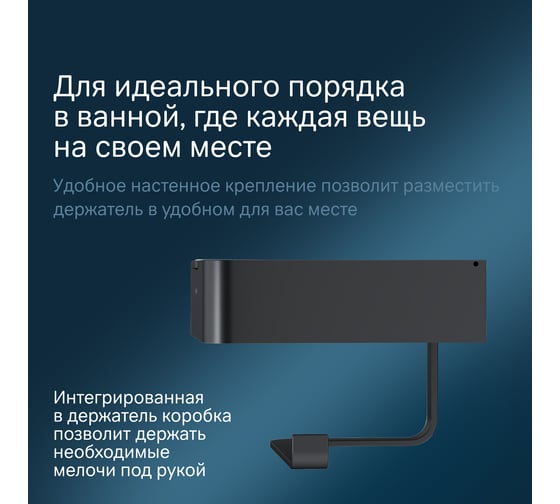 Держатель для туалетной бумаги AM.PM Inspire 2.0 с коробкой, черный A50A341522