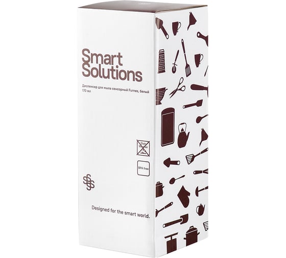 Сенсорный диспенсер для мыла Smart Solutions Furnes, 170 мл, белый WNM-SS-DSPFRN-ABS-WH