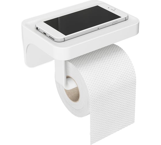 Держатель для туалетной бумаги с полочкой Umbra Flex, белый 1014159-660