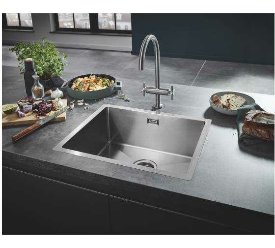 Смеситель для мойки GROHE Atrio New двухвентильный, суперсталь 30362DC0