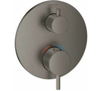 Термостат для душа GROHE GRT Atrio круглая розетка, темный графит матовый 24134AL3