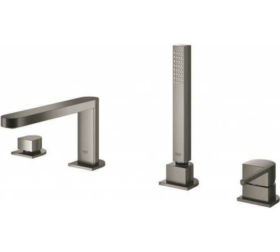 Смеситель для ванны GROHE Plus на 4 отверстия, темный графит матовый 29307AL3
