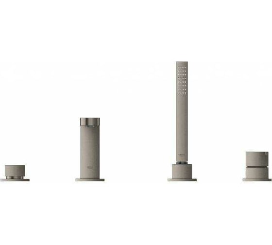 Смеситель для ванны GROHE Plus на 4 отверстия, темный графит матовый 29307AL3