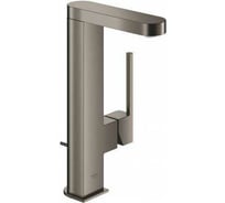 Смеситель для раковины GROHE Plus сливной гарнитур, поворотный излив, L-Size, темный графит матовый 23851AL3