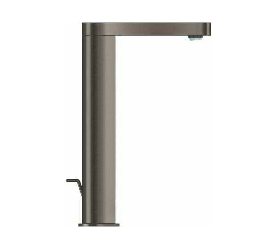 Смеситель для раковины GROHE Plus сливной гарнитур, поворотный излив, L-Size, темный графит матовый 23851AL3