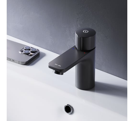 Смеситель для умывальника AM.PM X-Joy TouchReel  чёрный F85A02522