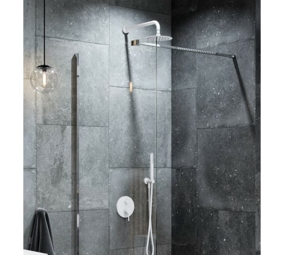 Система для душа скрытого монтажа Excellent Pi белый матовый AREX.SET.1245WH