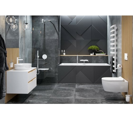 Смеситель для ванны Excellent Pi белый матовый AREX.1205WH