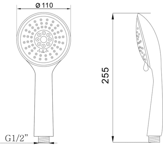 Лейка для душа AV Engineering AVSSS-025
