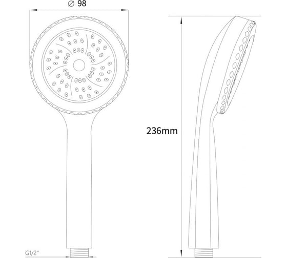 Лейка для душа AV Engineering AVSSS-056