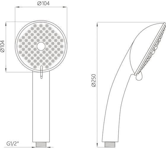 Лейка для душа AV Engineering AVSSS-024
