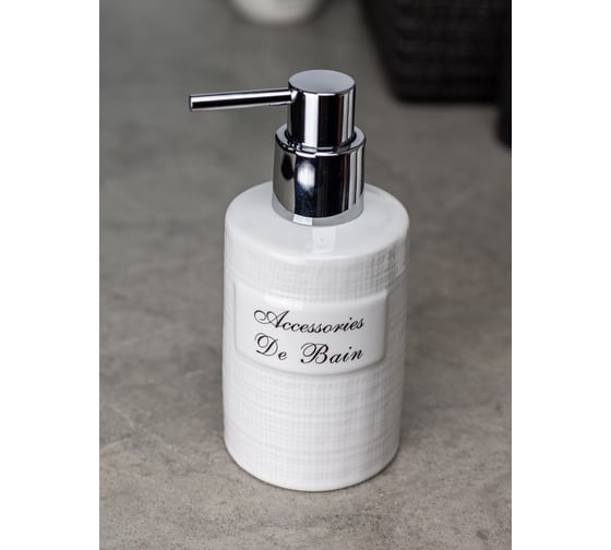Дозатор для жидкого мыла Bath Plus Bain blanc 7x7х15 см W-CE0986B-LD