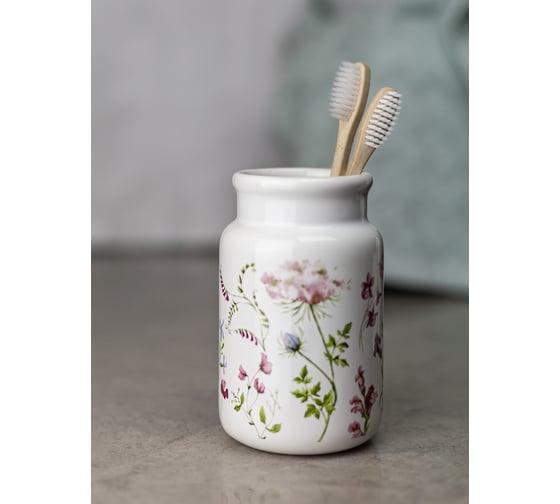 Стакан для зубных щеток Bath Plus Fiori 7,5x12,5 см W-CE2074AA-TB
