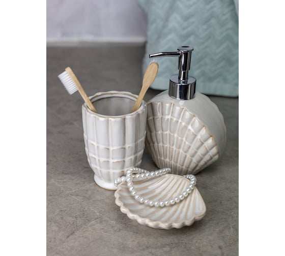 Мыльница Bath Plus Shell 11,5x9,8x2,7 см W-CE3027AA-SD