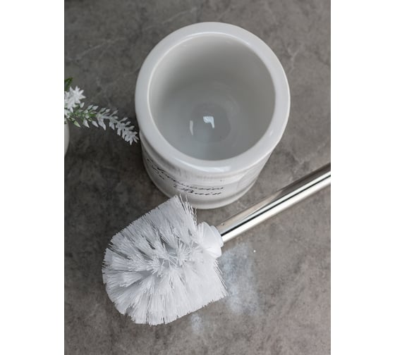 Туалетный ерш Bath Plus Bain blanc 10,5x10,5x13 см W-CE0986B-TOH