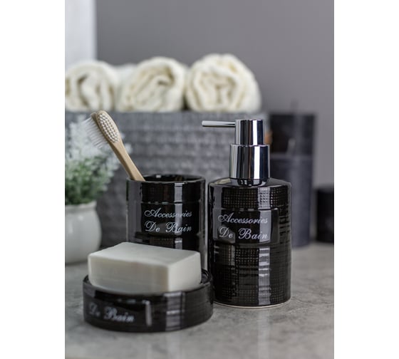 Настольный комплект для ванн Bath Plus Bain noir set4 W-CE0986A-SET4