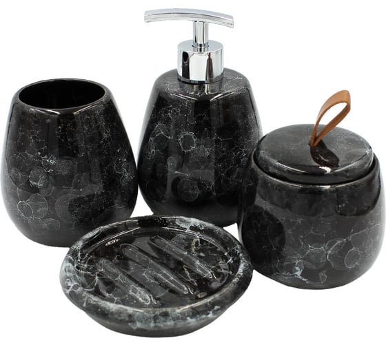 Настольный комплект для ванн Bath Plus Pietra black set5 W-CE2242AA-SET5