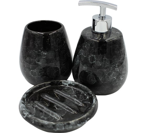 Настольный комплект для ванн Bath Plus Pietra black set5 W-CE2242AA-SET5
