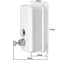 Дозатор для жидкого мыла Puff 8605W из нерж. стали , белый, 500 мл, порошковое окрашивание 1402.021 8