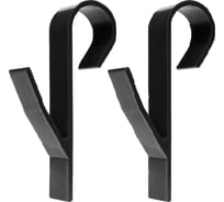 Крючок для ванной DM PLAST черный, 2 шт k3dm