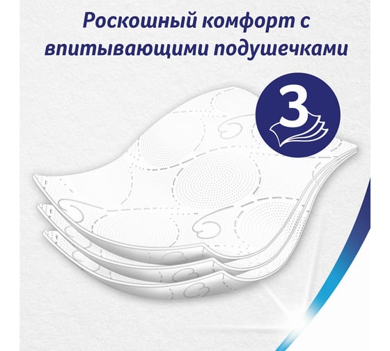 Туалетная бумага ZEWA Deluxe 3-х слойная, 12 рулонов, 12x18 м, белая 144029 113844