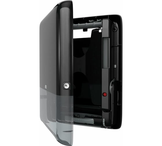 Диспенсер для полотенец TORK PeakServe mini система H5, вмещает 1230 полотенец, черный 552558 607593