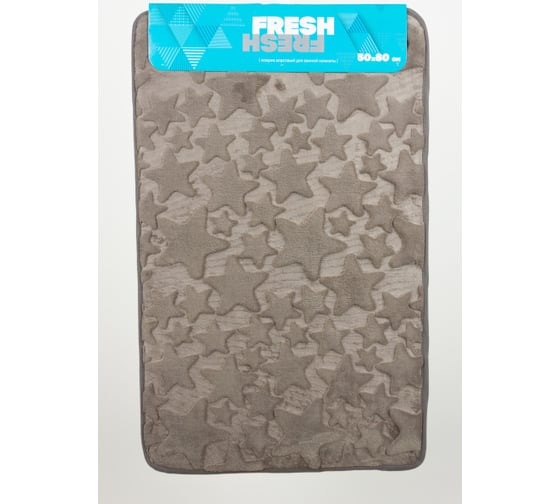 Коврик в ванную комнату Dasch 50x80см Fresh Звезды серый 7094