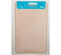 Коврик в ванную комнату Dasch 50x80см Fresh Паркет бежевый 7091