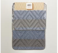 Комплект в ванную комнату коврик Dasch 50x70см + коврик 40x50см Бенито серый 10302