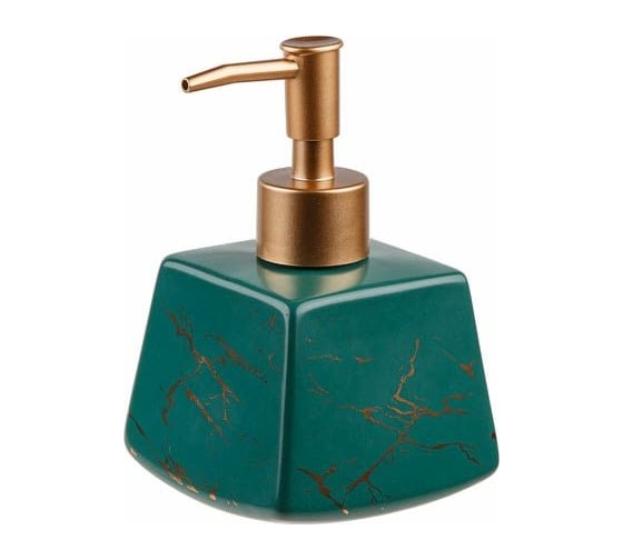 Дозатор для жидкого мыла зеленый PERFECTO LINEA Elegance 35-185130
