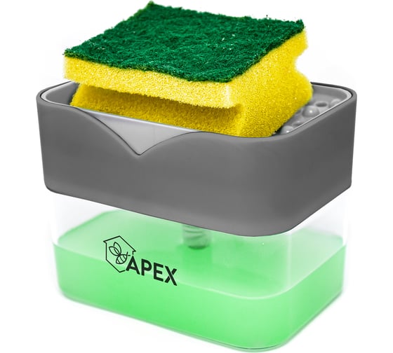 Дозатор моющего средства с подставкой для губки Apex 16026-A