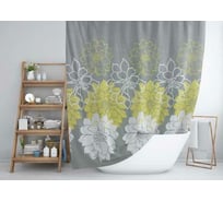 Шторка в ванную комнату Dasch 180x180 Георгины 5696