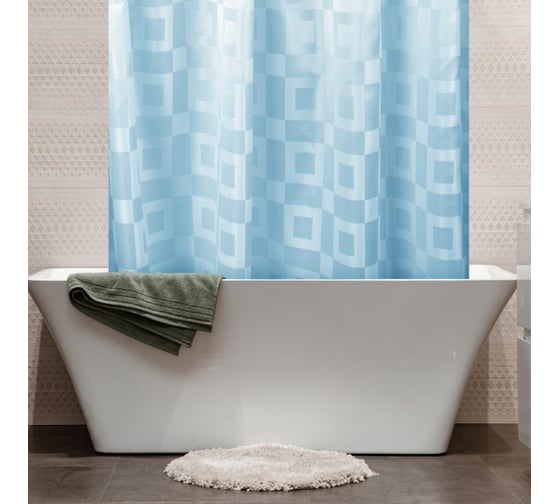 Шторка в ванную комнату Dasch 180x200 Queen голубой 10522 1