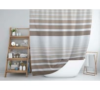 Шторка в ванную комнату Dasch 180x200 Каскад бежевый 7125