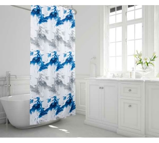 Шторка в ванную комнату Dasch 180x200 Экспрессия 10097 1