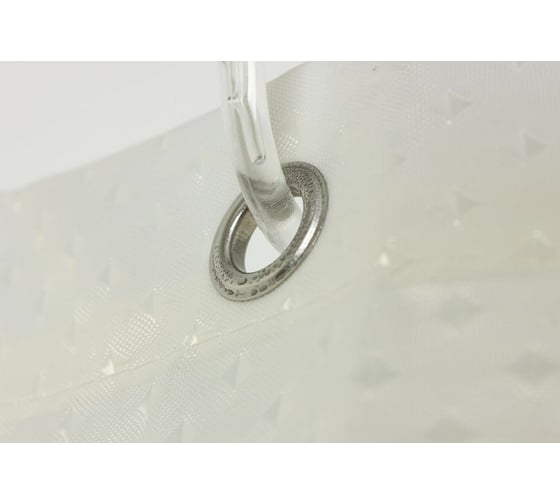 Шторка в ванную комнату Dasch 180x200 Жаккард звезды айвори 7129