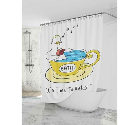 Штора для ванной комнаты Dasch 180x200 La Vita DIGITAL Релакс 10771 1