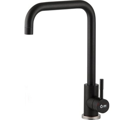 Смеситель для кухни AV Engineering SUS 304 AVZAR4-B304BK D35 черный AVZAR4-B304BK-737