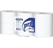 Туалетная бумага Protissue 2-сл 215 м/рул., h120 d195 мм., с центральным вытяжением, белая Г-С291