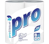 Бумажное полотенце Protissue 2-сл 2 рул/уп pro белое Г-С162