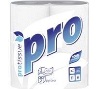 Полотенце бумажное Protissue 2-сл 2 рул/уп 24 pro белое С-162